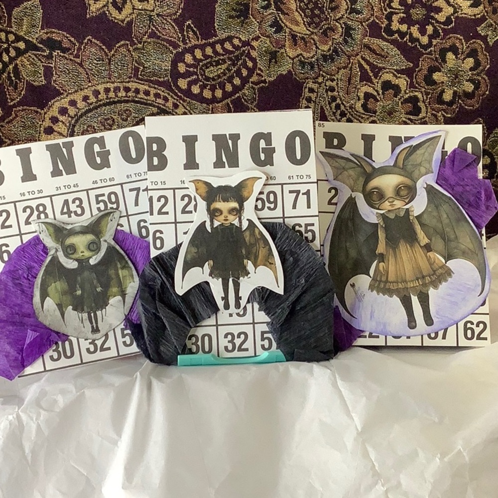 Gothic Bat Art Cards